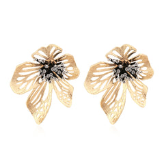 Metal Flower Earrings