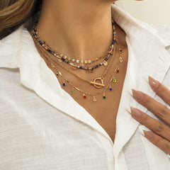 Stacking Crystal Sequin Necklaces