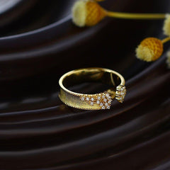 Crystal 925 Sterling Silver Adjustable Finger Rings