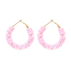 Flaxmaker Boho Colorful Hoop Earrings