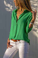 She Means Business Button Shirt Blouse