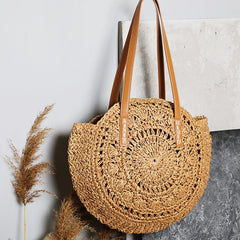 Flaxmaker One Shoulder Straw Bag