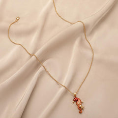 Set Auger Seahorse Sea Necklace
