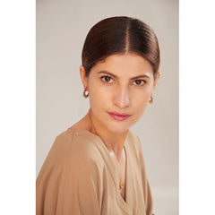 Earring Stainless Steel Metal Geometric Gold Color 18 K Texture