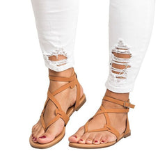 Pinch Toe Ankle Wrap Sandals