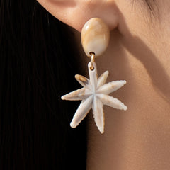 Shell Starfish Earrings
