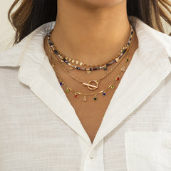 Stacking Crystal Sequin Necklaces