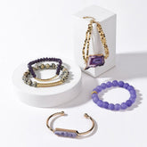 Natural Stone Bracelets Set