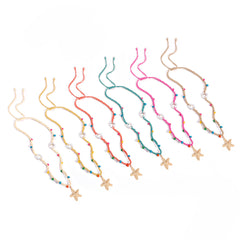 Woven Ethnic Wind Shell Starfish Necklace