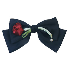 Rose Bowknot Clip Hairpin