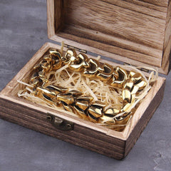 Golden Ouroboros Stainless Steel Bracelets
