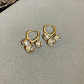 Honeycomb Ball Drop Earrings