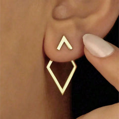 Double-Layer Combination Design Earrings
