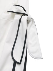 Bow-Tie Round Neck Pullover Top