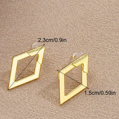 Double-Layer Combination Design Earrings