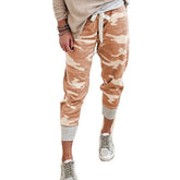 Camouflage Tether Elastic Loose Pants