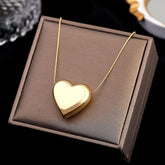 Simple Metal Heart Necklaces