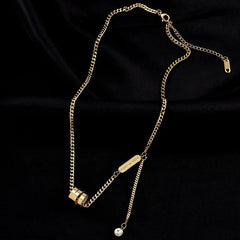 Spiral Cylinder Necklace