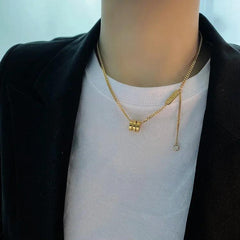 Spiral Cylinder Necklace