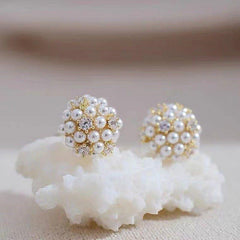 Sweet Fine Pearl Stud Earrings