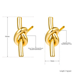 Twisted Wild Simple Earrings