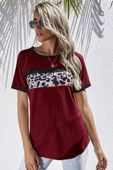 Three-Color Patchwork T-Shirt