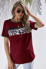 Three-Color Patchwork T-Shirt
