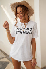 Letter Print Interesting T-Shirt