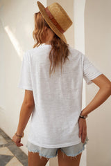 Letter Print Interesting T-Shirt