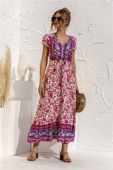 Floral Patchwork Long Dress