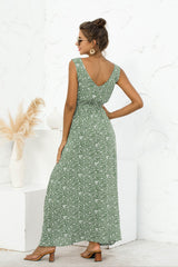 Leopard Print V-Neck Lace Dress