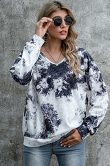 Tie-dye Pattern Loose Top