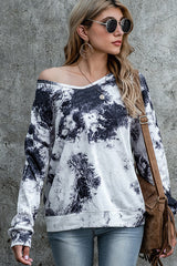Tie-dye Pattern Loose Top