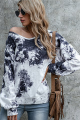 Tie-dye Pattern Loose Top