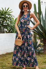 Round Neck Sleeveless Dress