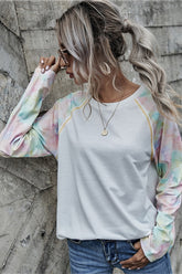 Tie-Dye Stitching Basic T-Shirt