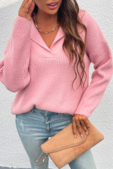 Notch Lapel Thicken Pullover