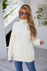 Twist Knitted Plus Size Sweater