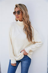 Twist Knitted Plus Size Sweater