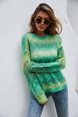 Rainbow Striped Pullover
