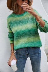 Rainbow Striped Pullover