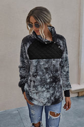 Patchwork Tie-dyed Hoodies