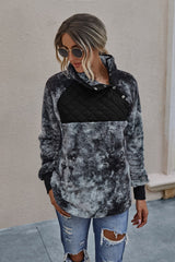 Patchwork Tie-dyed Hoodies