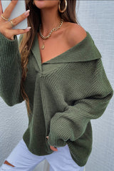 Notch Lapel Thicken Pullover