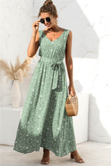 Leopard Print V-Neck Lace Dress