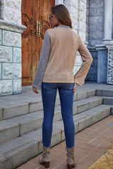 Patchwork Contrast Loose Top