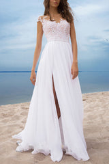 Lace Embroidered Chiffon Evening Dress