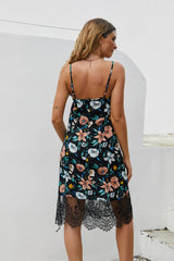 Lace Sling Stitching Dress