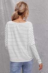 Round Neck Striped T-shirt