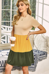 Patchwork Midi Dress